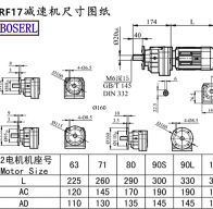 RF17減速機電機尺寸圖紙